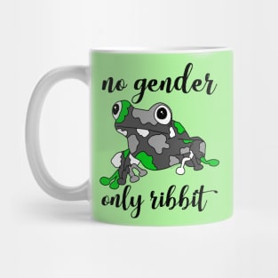 No gender, only ribbit - agender version Mug